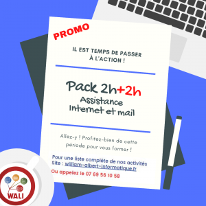 Pack 2+2h Assistance Internet et mail